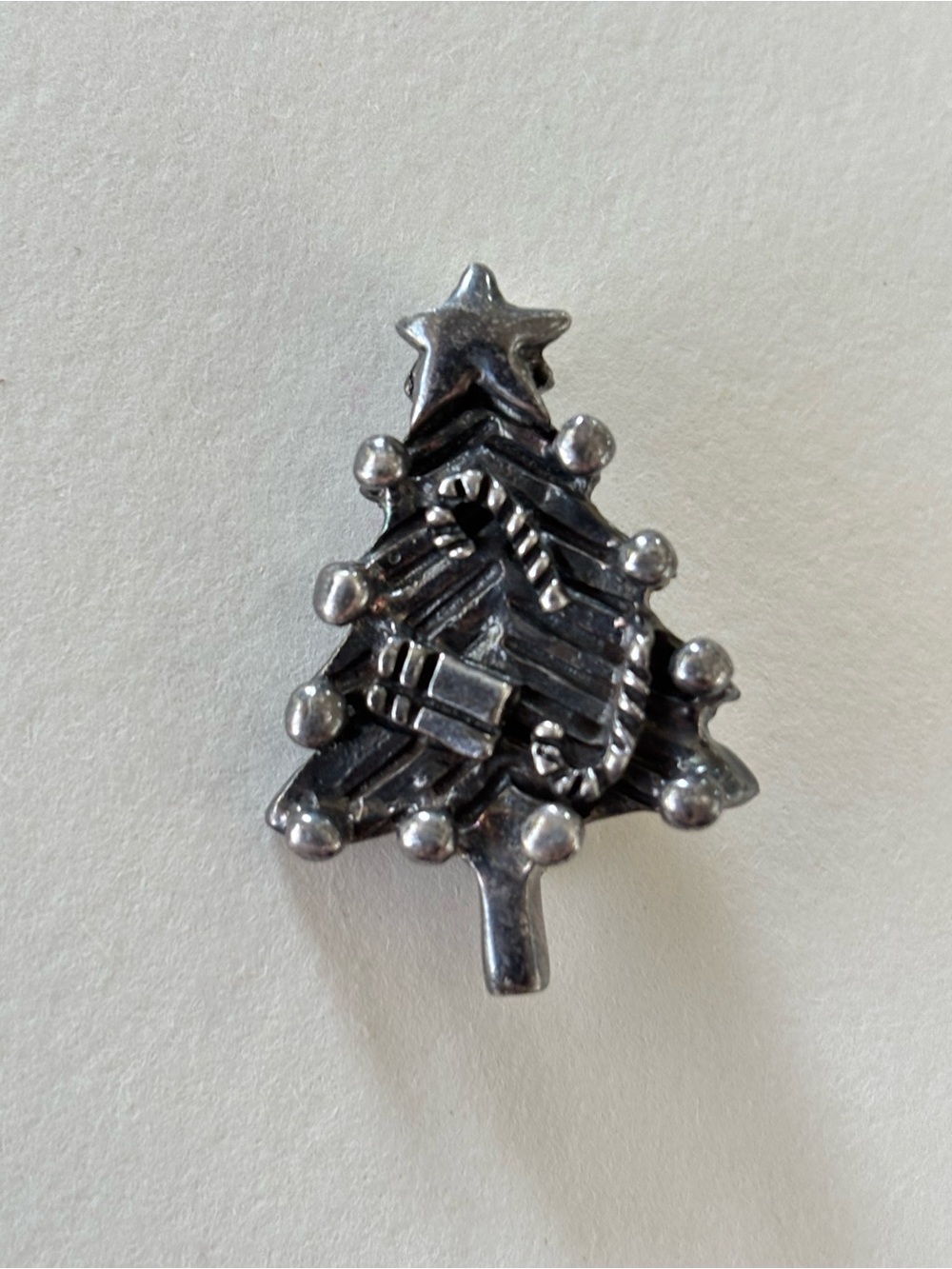 Vintage Silpada brooch oxidized Sterling Silver Christmas Tree 10846
